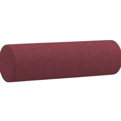 vidaXL Juego de sofás con cojines 2 piezas tela rojo tinto Rojo vino tinto Clearance