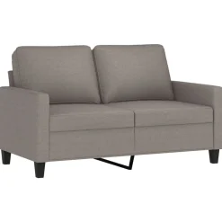 vidaXL Juego de sofás con cojines 3 piezas tela gris taupe Taupé Online