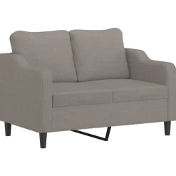 vidaXL Juego de sofás con cojines 3 piezas tela gris taupe Taupé Sale