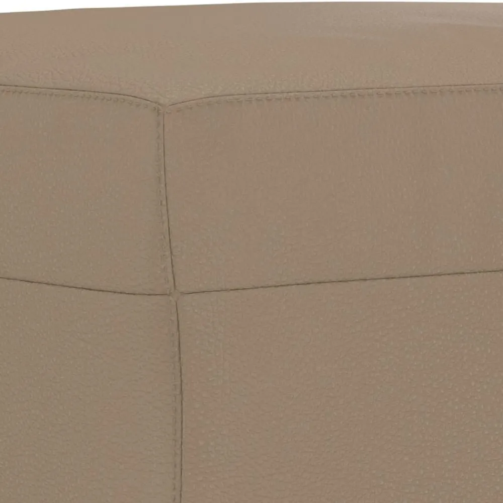 vidaXL Juego de sofás con cojines 4 piezas cuero sintético Capuchino Best
