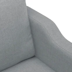 vidaXL Juego de sofás con cojines 3 piezas tela Gris claro Hot