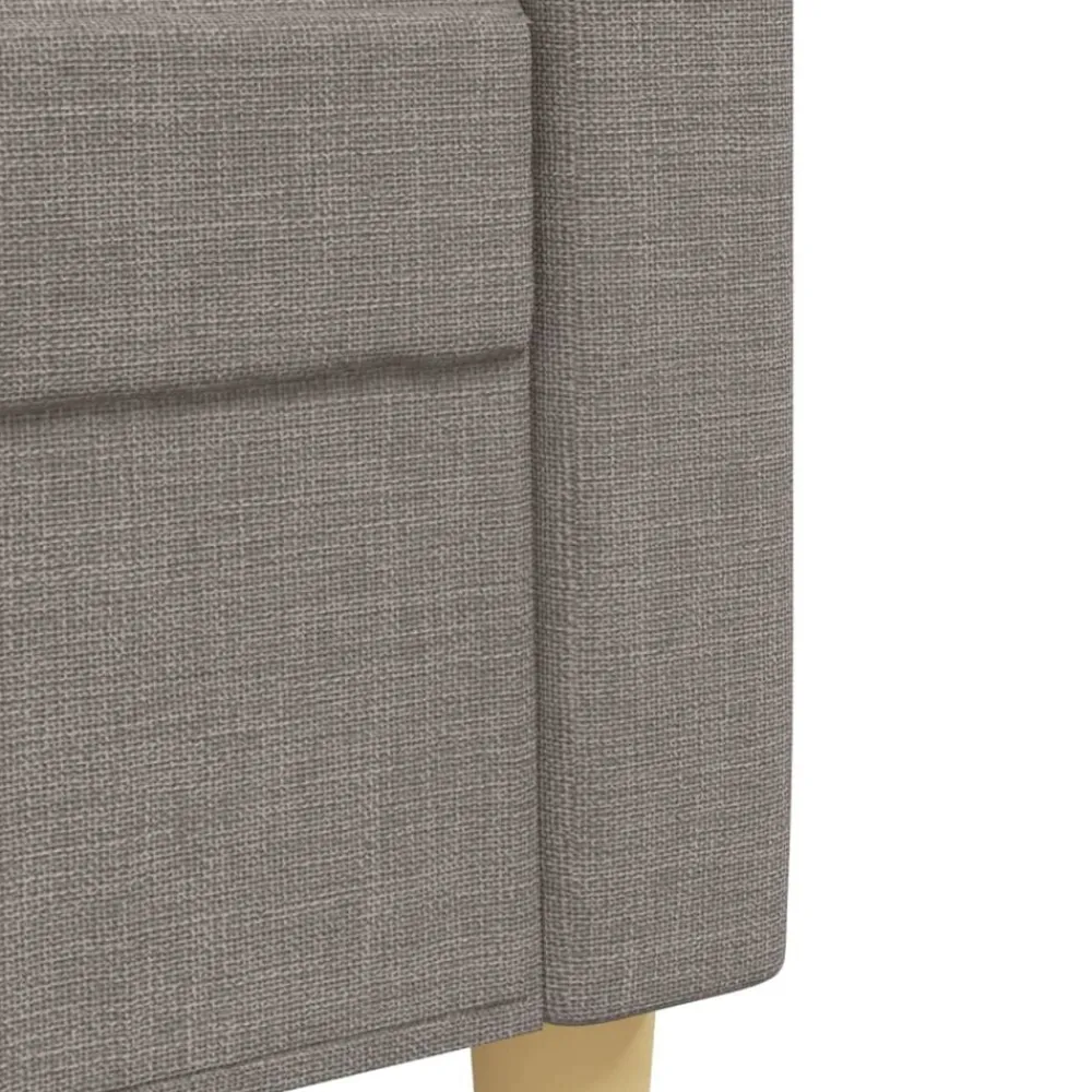 vidaXL Juego de sofás con cojines 2 piezas tela gris Taupé Hot