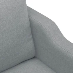 vidaXL Juego de sofás con cojines 4 piezas tela Gris claro Hot