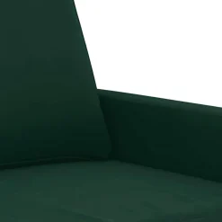 vidaXL Juego de sofás con cojines 3 piezas terciopelo Verde oscuro Online