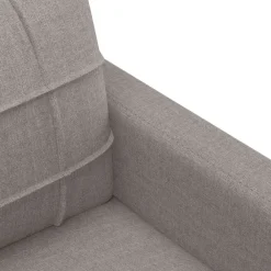 vidaXL Sofás-Juego de sofás con cojines 3 piezas tela gris taupe