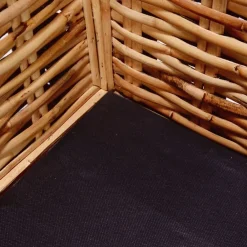 vidaXL Juego de sofás con cojines 2 piezas ratán natural Hot
