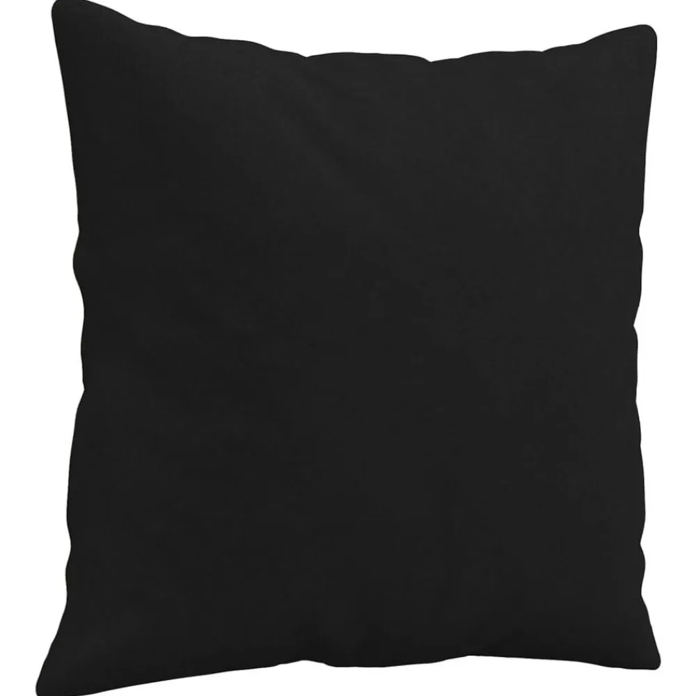 vidaXL Juego de sofás con cojines 2 piezas tela microfibra Negro Clearance