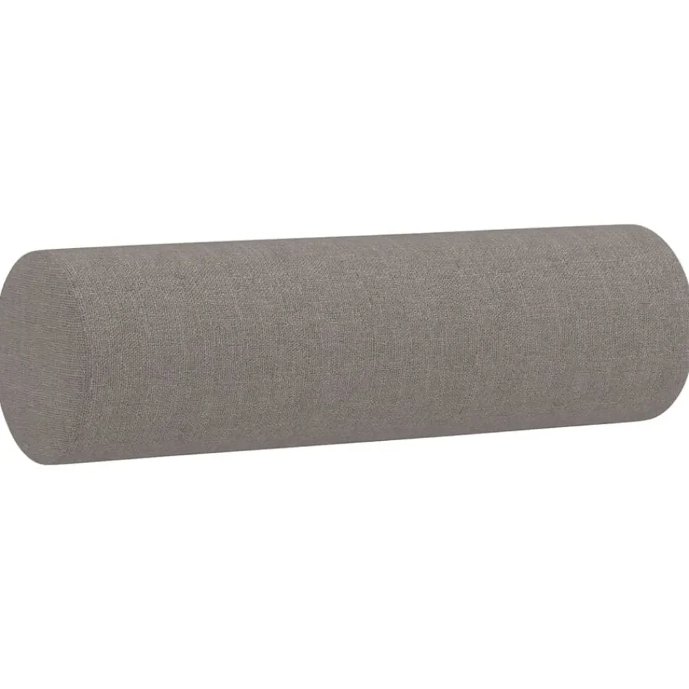 vidaXL Sofás-Juego de sofás con cojines 2 piezas tela gris taupe
