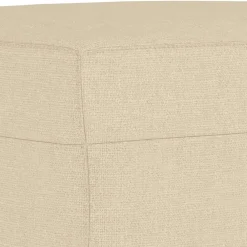 vidaXL Juego de sofás con cojines 3 piezas tela Crema New