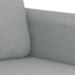 vidaXL Juego de sofás con cojines 3 piezas tela Gris claro Clearance