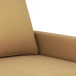 vidaXL Sofás-Juego de sofás con cojines 3 piezas terciopelo marrón