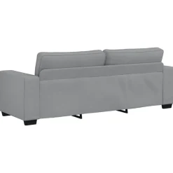 vidaXL Juego de sofás con cojines 2 piezas tela Gris claro Sale