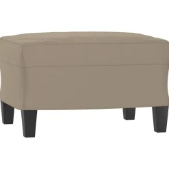 vidaXL Juego de sofás con cojines 3 piezas tela microfibra gris taupe Taupé