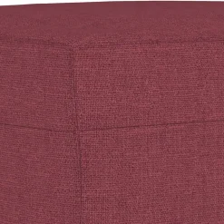vidaXL Juego de sofás con cojines 3 piezas tela rojo tinto Rojo vino tinto Best