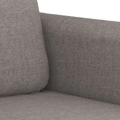 vidaXL Juego de sofás con cojines 3 piezas tela gris taupe Taupé Discount