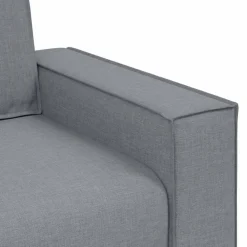 vidaXL Juego de sofás con cojines 2 piezas tela Gris claro Sale