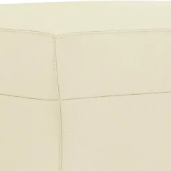 vidaXL Juego de sofás con cojines 3 piezas cuero sintético color Crema Clearance