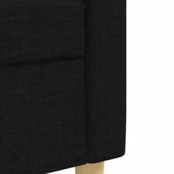 vidaXL Juego de sofás con cojines 2 piezas tela Negro Online