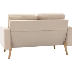vidaXL Juego de sofás de 2 piezas tela color Crema Online