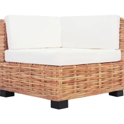 vidaXL Juego de sofás de 27 piezas ratán natural Hot