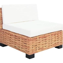 vidaXL Juego de sofás de 14 piezas ratán natural Online