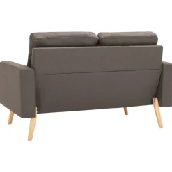 vidaXL Juego de sofás de 2 piezas de tela gris taupe Taupé Discount
