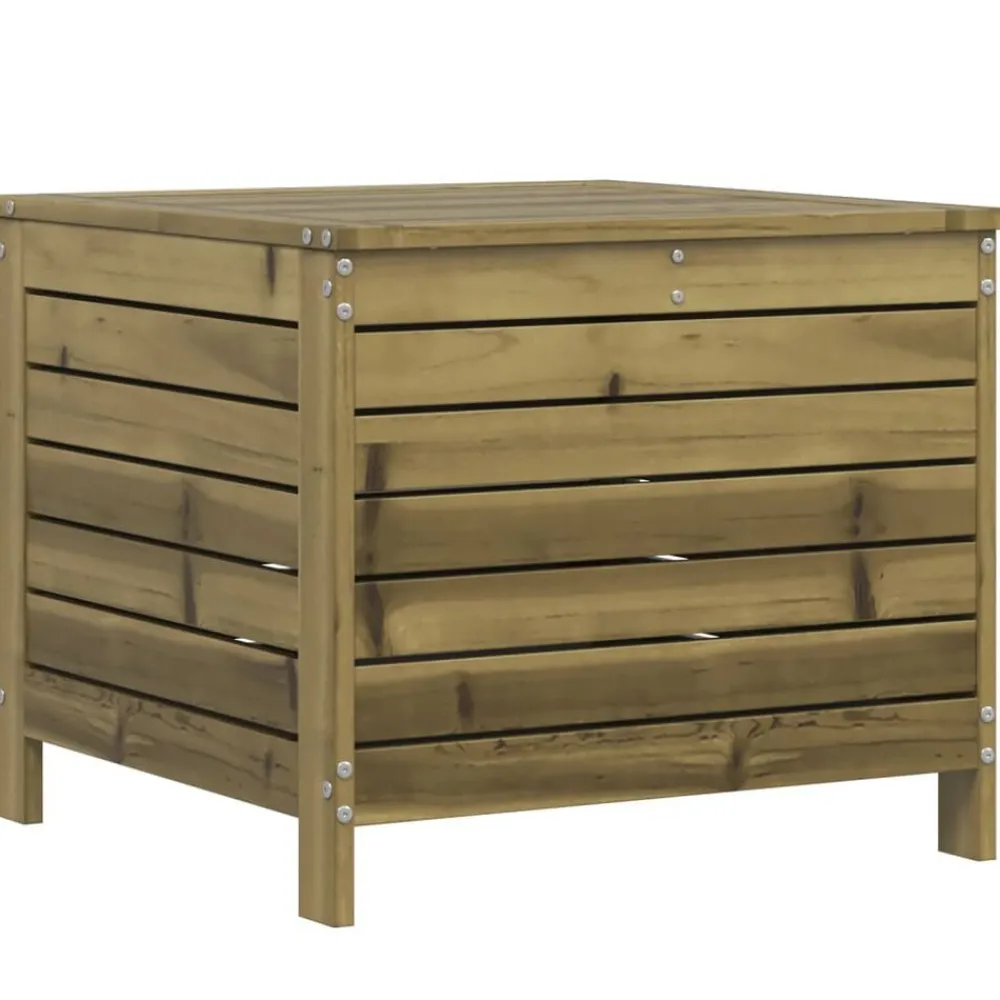 vidaXL Juego de sofás de jardín 7 pzas madera de pino impregnada Impregnado natural Outlet