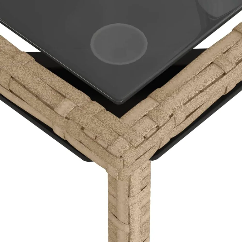 vidaXL Muebles De Jardín-Juego de sofás de jardín con cojines beige 3 pzas ratán PE