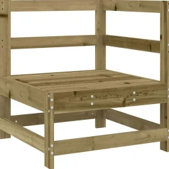 vidaXL Muebles De Jardín-Juego de sofás de jardín 8 pzas madera de pino impregnada
