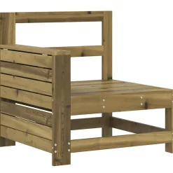 vidaXL Muebles De Jardín-Juego de sofás de jardín 8 pzas madera de pino impregnada