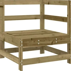 vidaXL Muebles De Jardín-Juego de sofás de jardín 8 pzas madera de pino impregnada