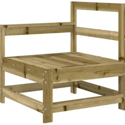 vidaXL Muebles De Jardín-Juego de sofás de jardín 8 pzas madera de pino impregnada