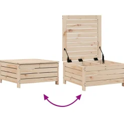 vidaXL Juego de sofás de jardín 8 pzas madera maciza de pino Outlet