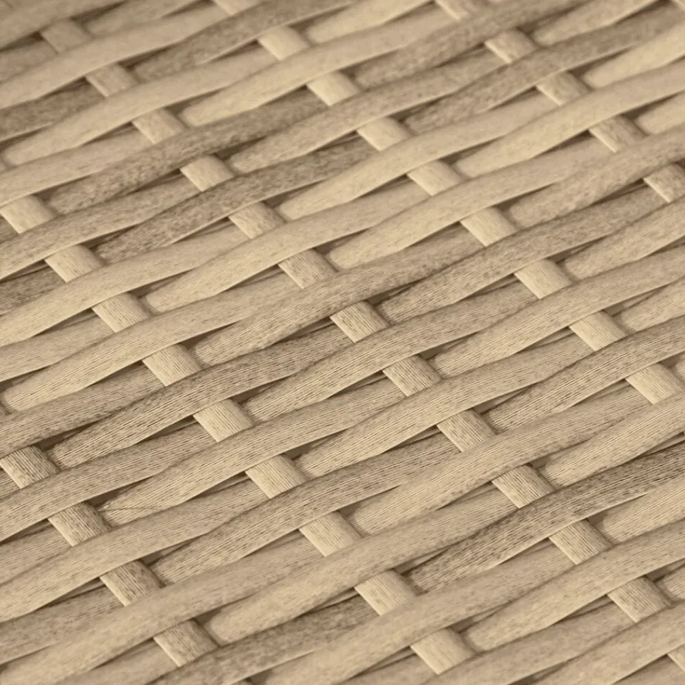 vidaXL Juego de sofás jardín con cojines 5 pzas ratán sintético beige beige y crema New