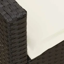 vidaXL Juego de sofás jardín con cojines 5 pzas ratán sintético gris gris y gris oscuro New