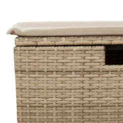 vidaXL Juego de sofás jardín con cojines 5 pzas ratán sintético beige beige y crema Best