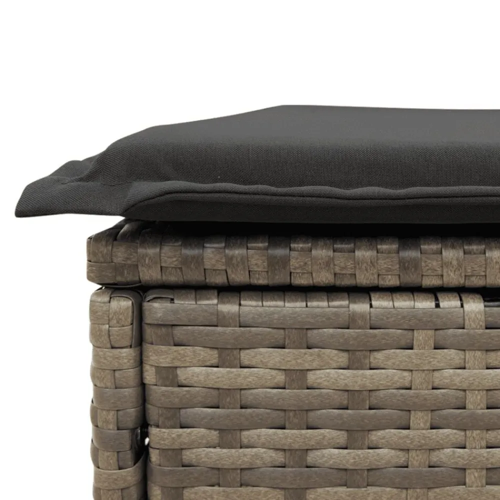 vidaXL Muebles De Jardín-Juego de sofás jardín con cojines 5 pzas ratán sintético