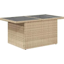 vidaXL Juego de sofás jardín con cojines 5 pzas ratán sintético beige beige y crema Clearance
