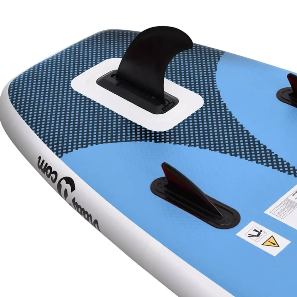 vidaXL Actividades Al Aire Libre-Juego de tabla paddle surf inflable azul 300x76x10 cm