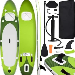 vidaXL Actividades Al Aire Libre-Juego de tabla paddle surf inflable 300x76x10 cm