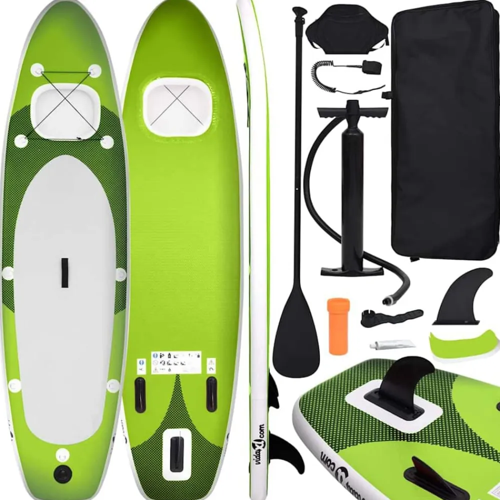 vidaXL Actividades Al Aire Libre-Juego de tabla paddle surf inflable 300x76x10 cm