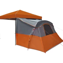 vidaXL Juego de Tienda de Camping 2 pcs Tafetán y Tela Naranja New