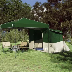 vidaXL Actividades Al Aire Libre-Juego de Tienda de Camping con techo 2 pcs Tafetán y Tela