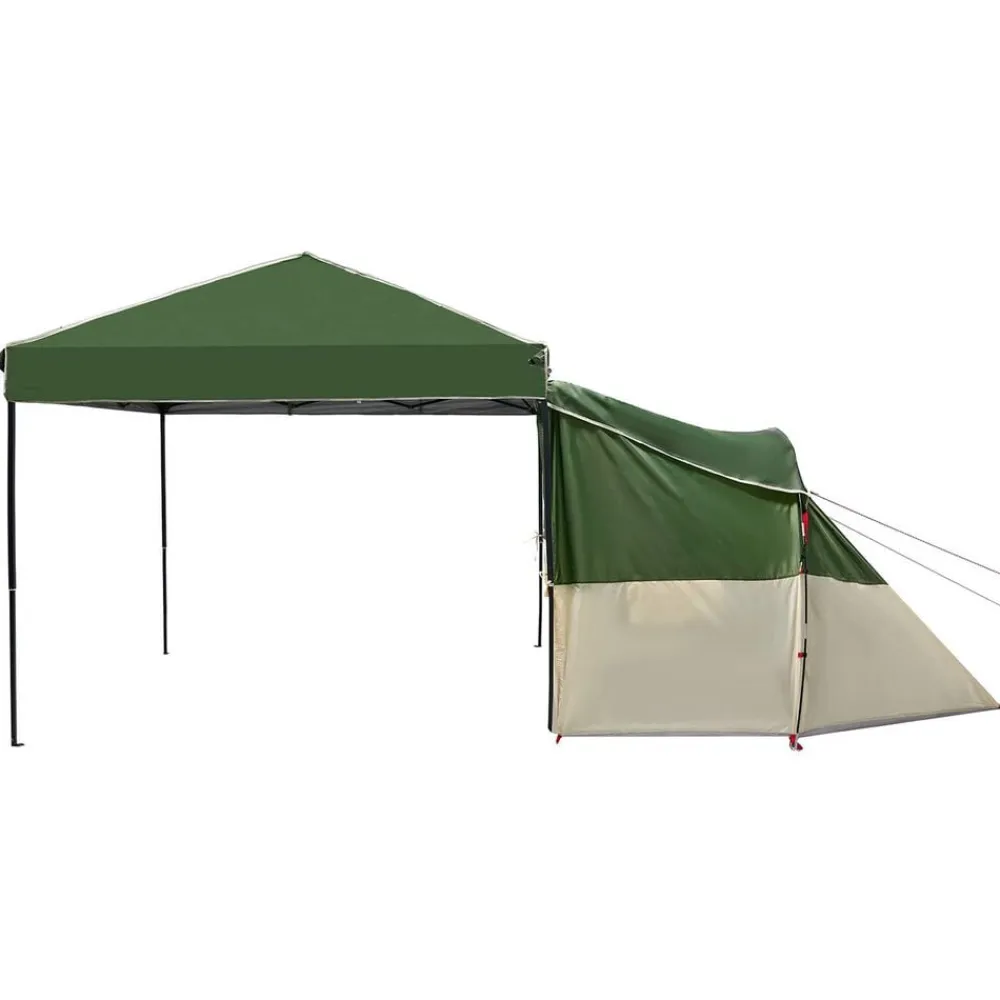 vidaXL Actividades Al Aire Libre-Juego de Tienda de Camping con techo 2 pcs Tafetán y Tela