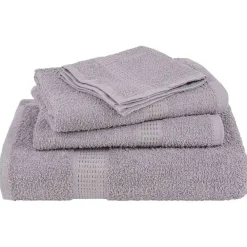vidaXL Juego de toallas FROGN 6 piezas 360 g/m² Gris Sale