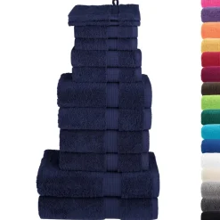 vidaXL Ropa De Casa-Juego de toallas premium SOLUND 12 unidades 600 gsm