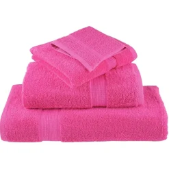 vidaXL Juego de toallas premium SOLUND 8 unidades 600 gsm Rosa New