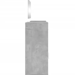 vidaXL Juego de tocador de 4 piezas madera de ingeniería gris hormigón Gris hormigón Outlet