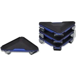 vidaXL Manipulación De Materiales-Juego de transportador y elevador de muebles con ruedas