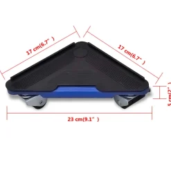 vidaXL Manipulación De Materiales-Juego de transportador y elevador de muebles con ruedas